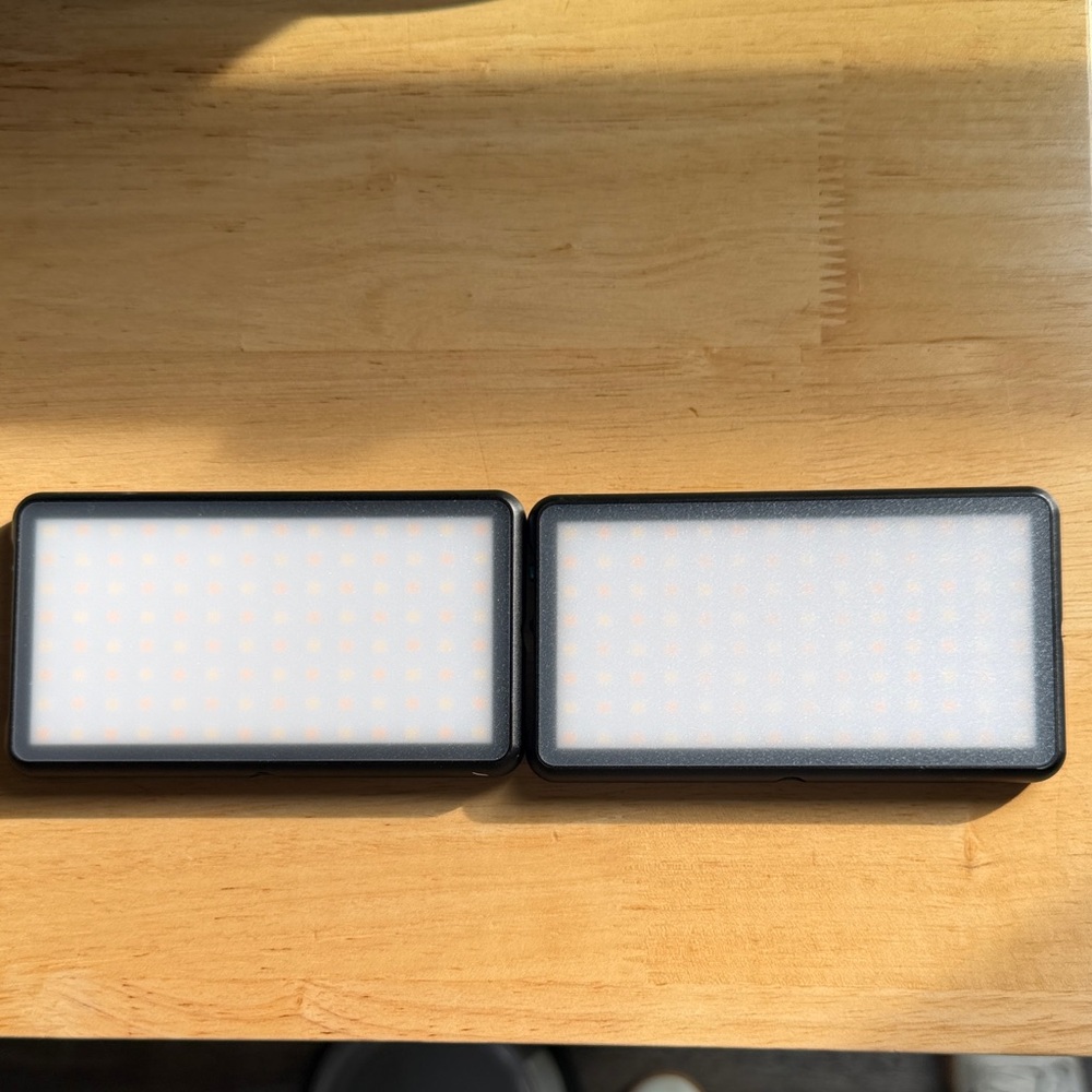 Portable Dual LED Video Light Panels - Black LUME CUBE